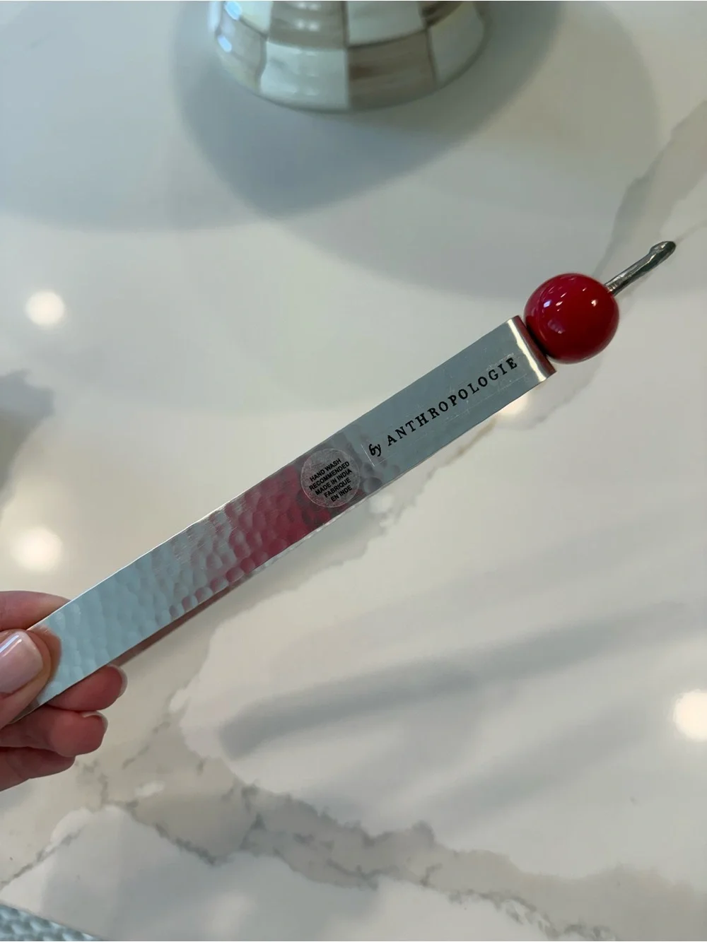 NEW IN BOX Anthro Cherry cocktail picks & tongs